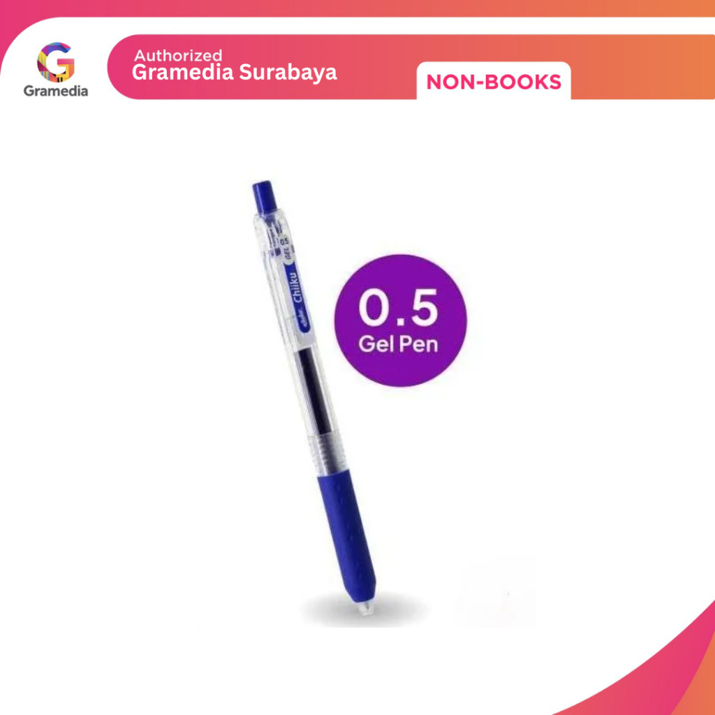 

Gramedia Surabaya - Estudee Chiiku Gelpen 0.5 Blue Egp-26