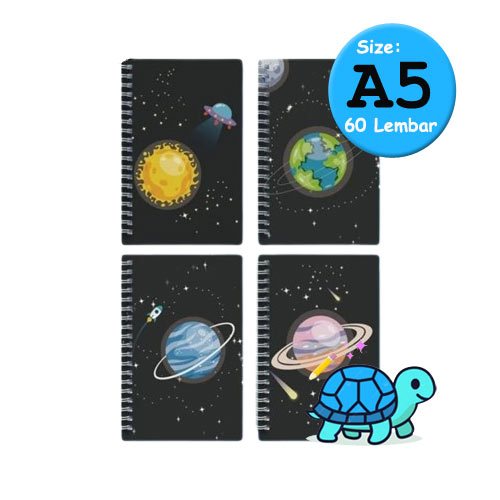 

Aimilo Notebook/Buku Catatan/ Tulis Lucu Aesthetic A5 60 Lembar - Semesta