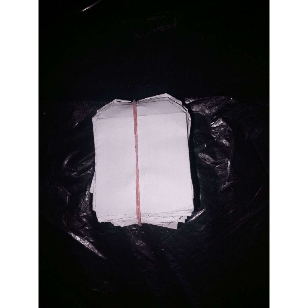 Kantong wadah kroto/ kantong telor semut / isi 100 lembar /full putih / ready bisa cod