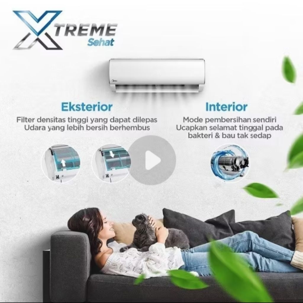 AC MIDEA R32 SERI FOREST LOW WATT