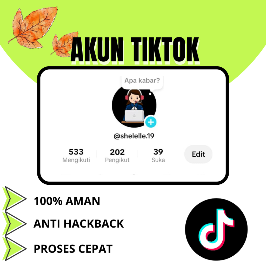 AKUN TIKTOK BERFOLLOWER 100-500