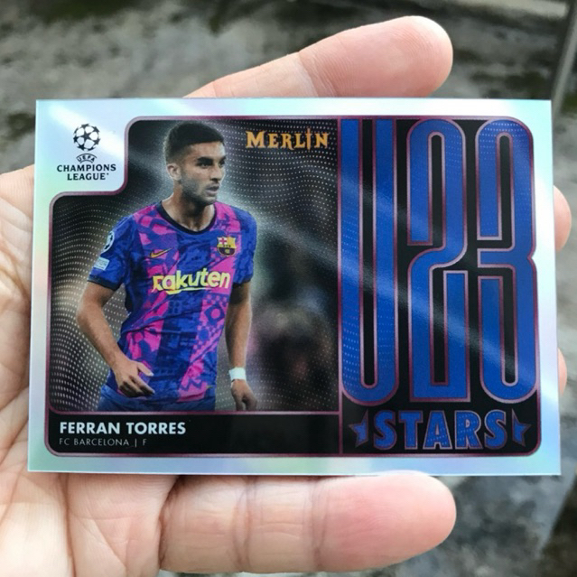 FERRAN TORRES U23 KARTU TOPPS MERLIN SOCCER