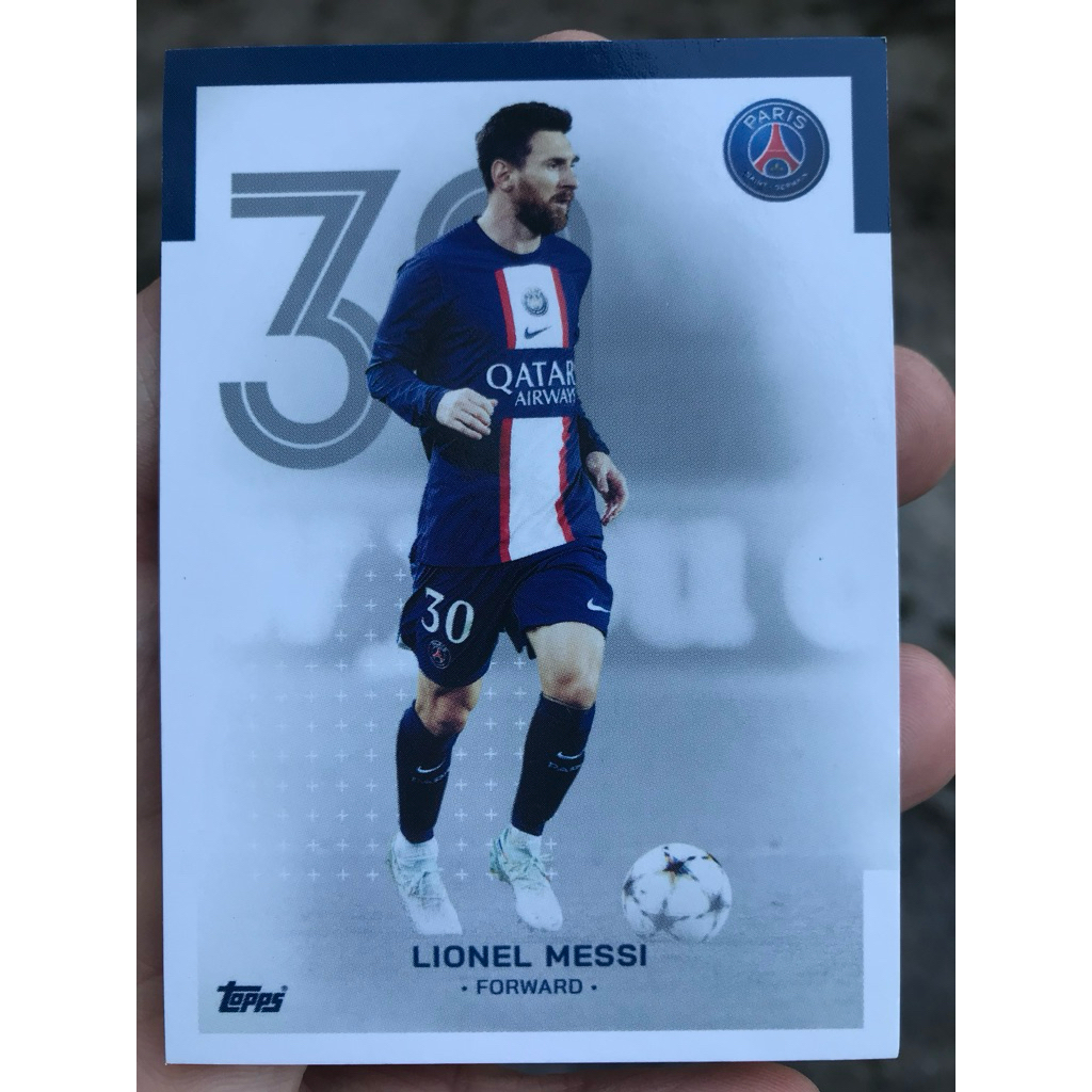 LIONEL MESSI KARTU SOCCER TOPPS 2023 PSG CARD