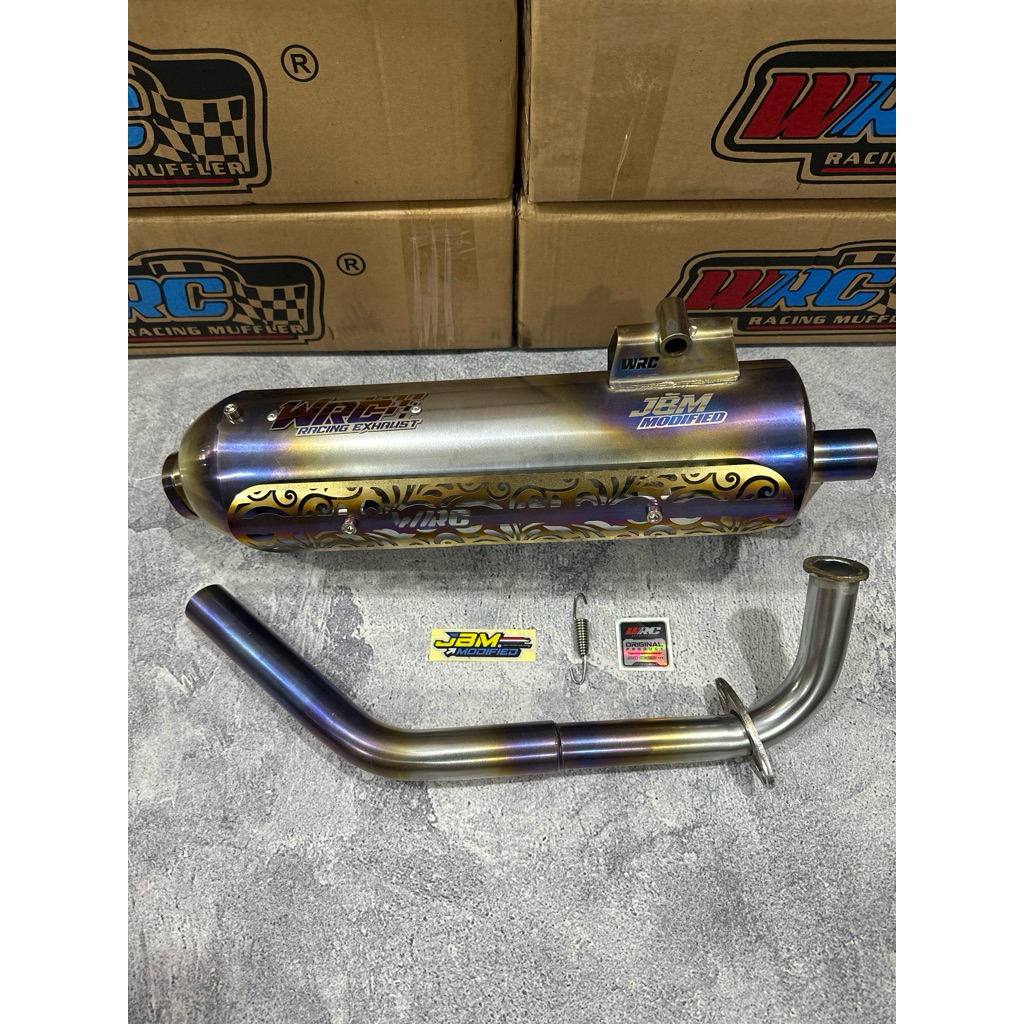 KNALPOT STANDART RACING WRC SUNBLUE MATIC HONDA & YAMAHA