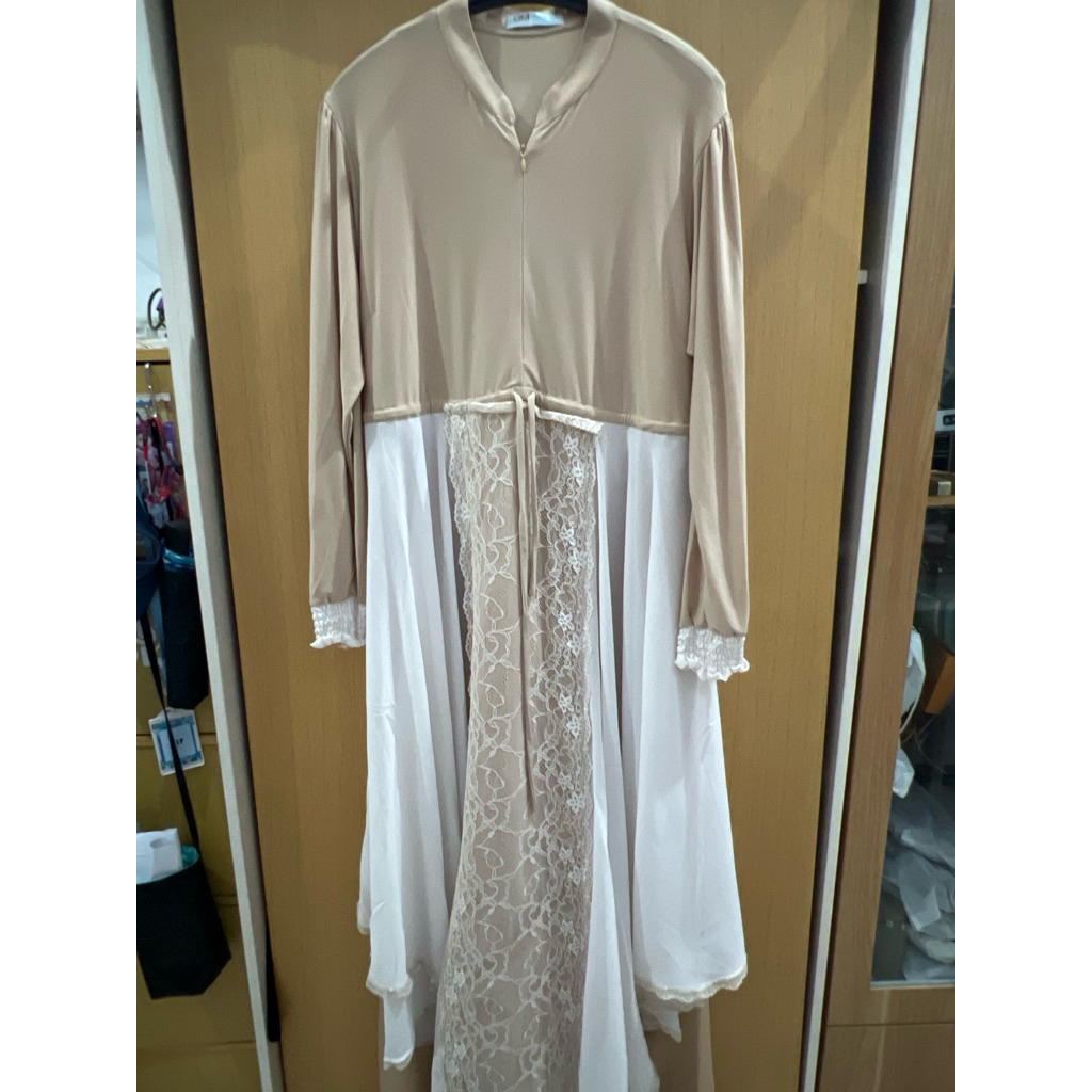 gamis coklat muda um-mimi