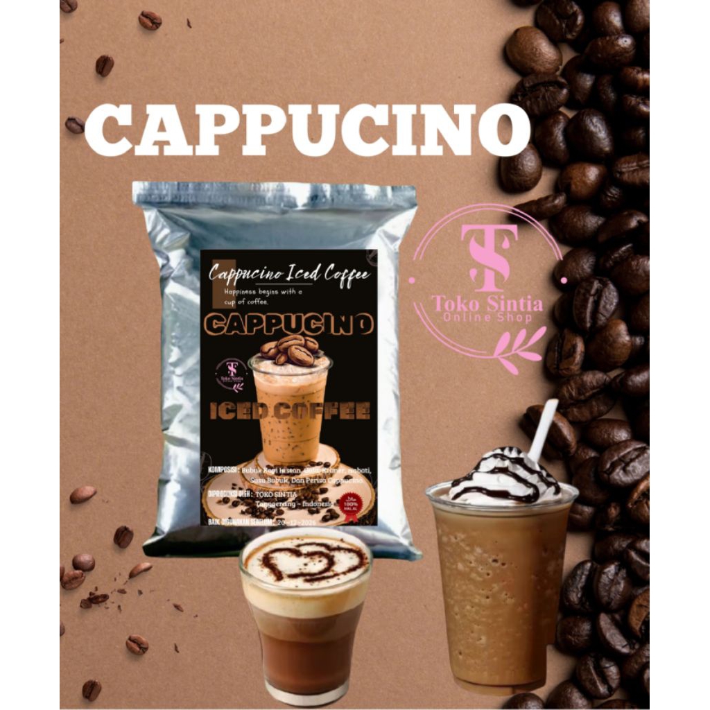 

BUBUK CAPPUCINO 1KG - BUBUK MINUMAN CAPPUCINO CAPPUCINO CINCAU - CAPPUCINO ORIGINAL ENAKK - TOKO SINTIA