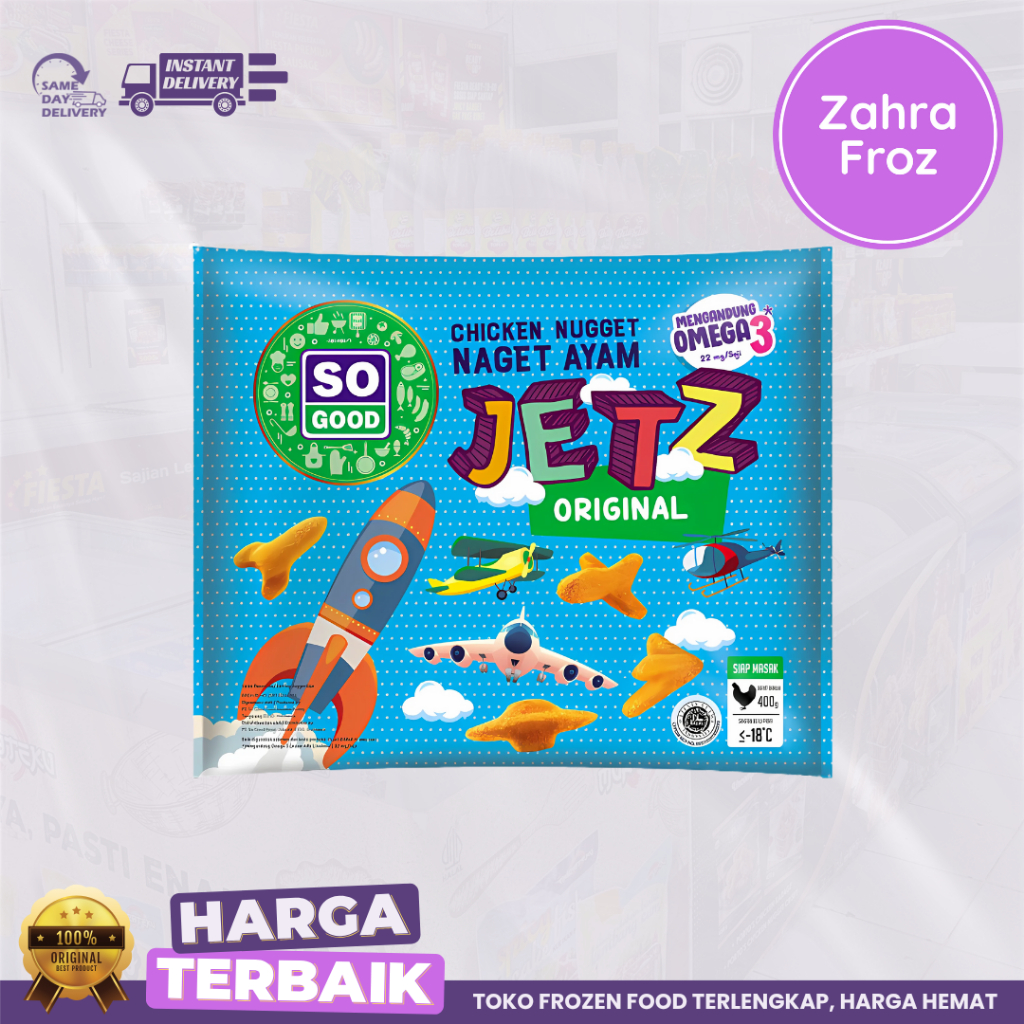 

SO GOOD CHICKEN NUGGET JETZ 400 GR