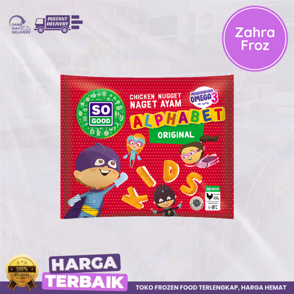 

SO GOOD CHICKEN NUGGET ALPHABET 400 GR