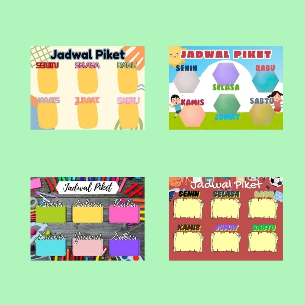 

Poster Jadwal Piket Kelas (Sudah dengan perekat)