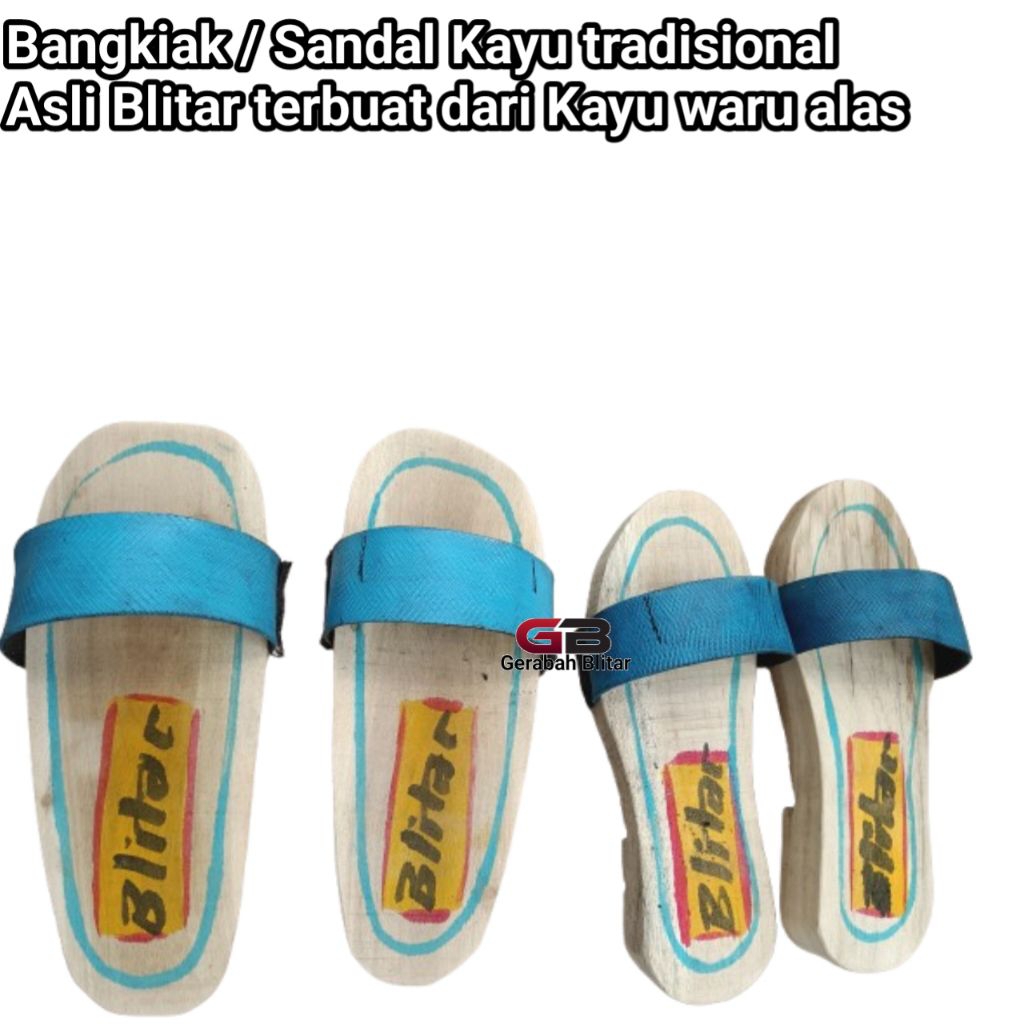 Bakiak / Sandal Kayu Asli Blitar / Bakiak Blitar / Sandal Kayu Blitar