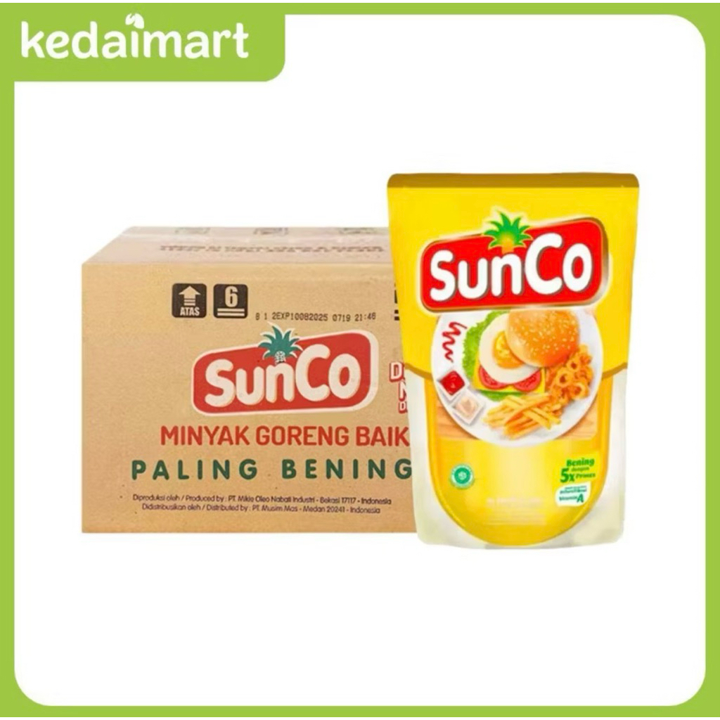 

Sunco Minyak goreng pouch 2 Liter Dus isi 6