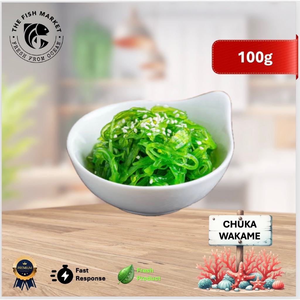 

Chuka Wakame 100g Rumput Laut Khas Jepang [Salad Rumput Laut Fresh/Segar]