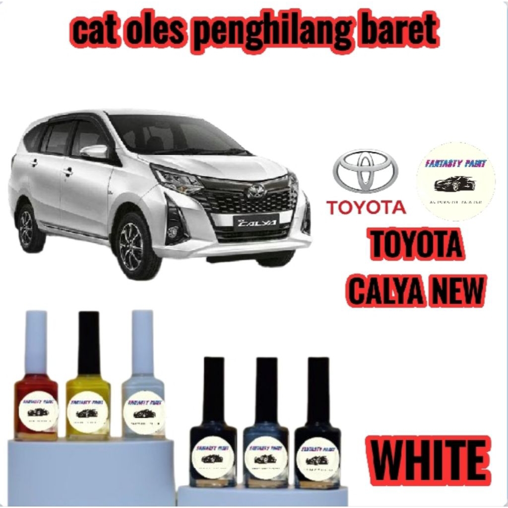 CAT OLES PENGHILANG BARET MOBIL TOYOTA CALYA NEW PUTIH/WHITE- TERMURAH BISA COD