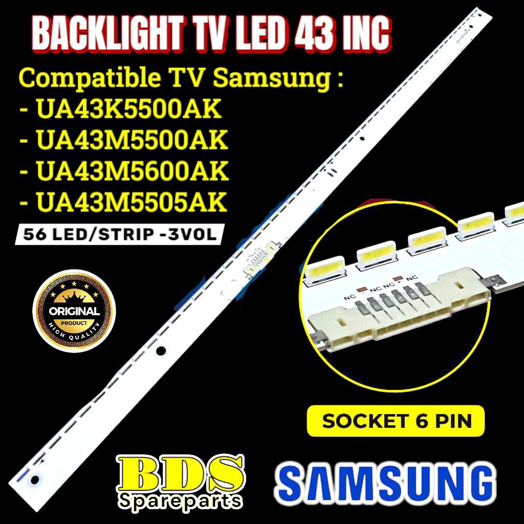 BACKLIGHT TV LED SAMSUNG 43 INC UA43K5500AK UA43M5500AK UA43M5600AK UA43M5505AK UA 43K5500AK 43M5500