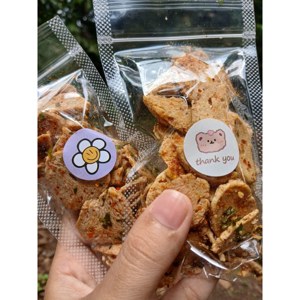 

basreng daun jeruk kemasan 50 gram gurih renyak kripik krupuk