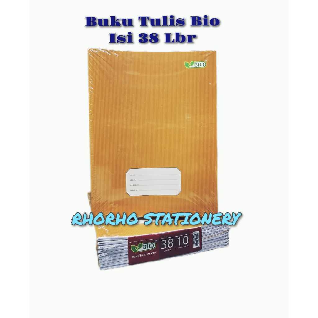 

BUKU TULIS BIO KRAFT 38 LEMBAR KERTAS HALUS DAN TEBAL {1 pack isi 10 buku}