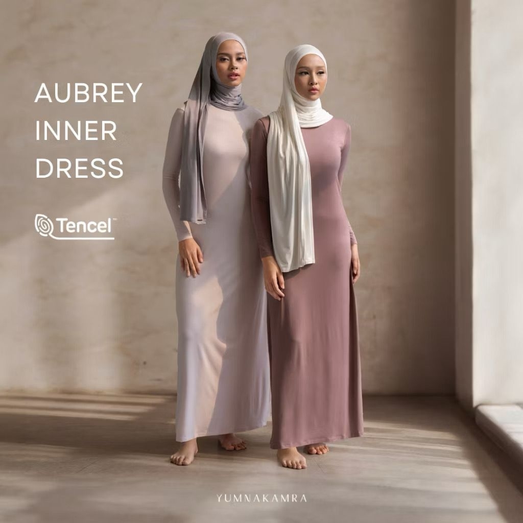 Inner Dress Lengan Panjang  / Gamis Manset Lengan Panjang Spandek Soft / Inner Manset Panjang Dalama
