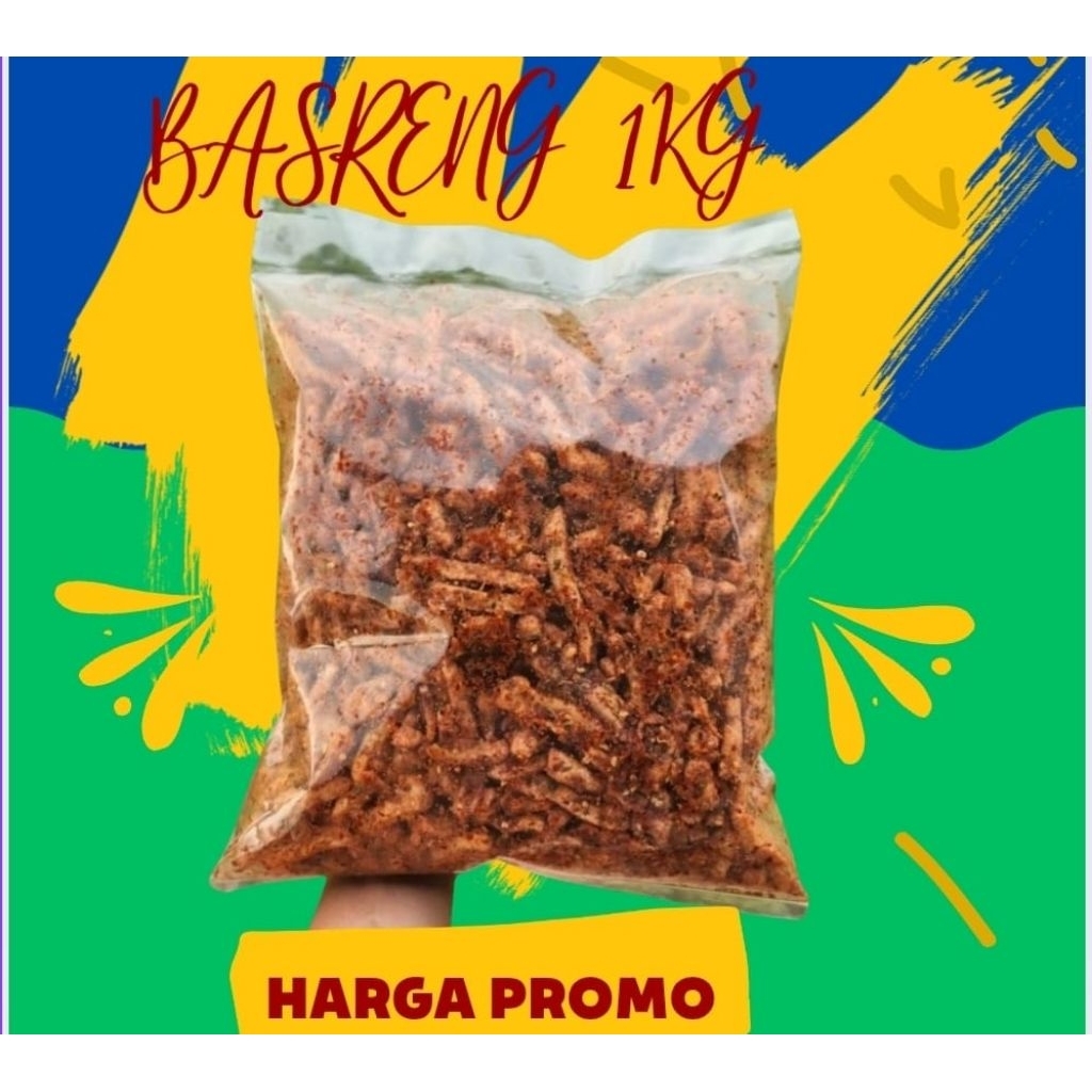 

1KG Basreng Pedas Daun Jeruk Original Mix Murah 20rb Sultan Sajodo Bandung Makanan Ringan Ngabret