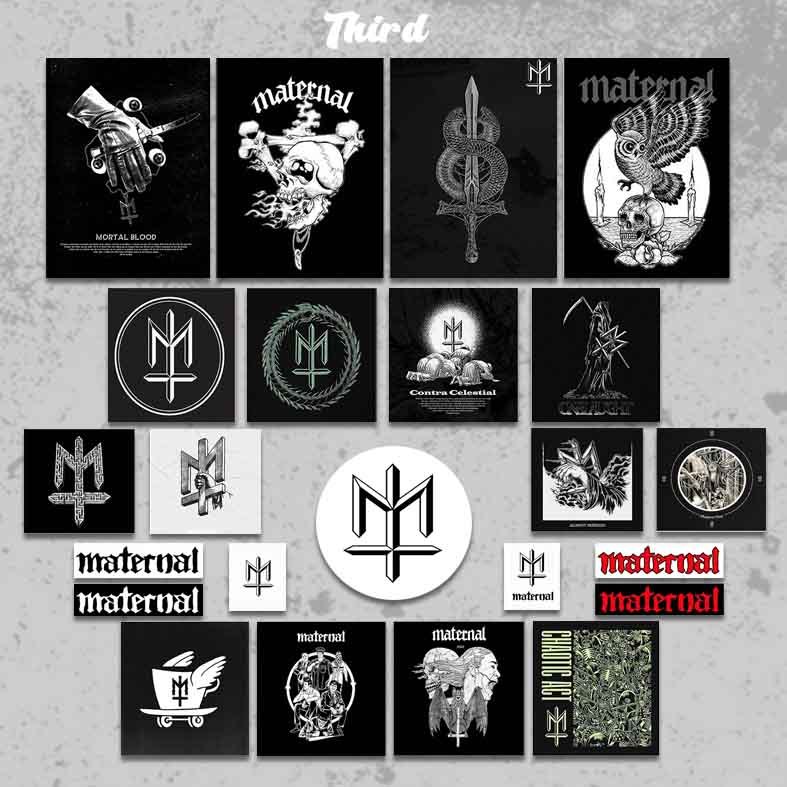 

Sicker maternal disastr pack vinil cutting anti air / sticker pack maternal