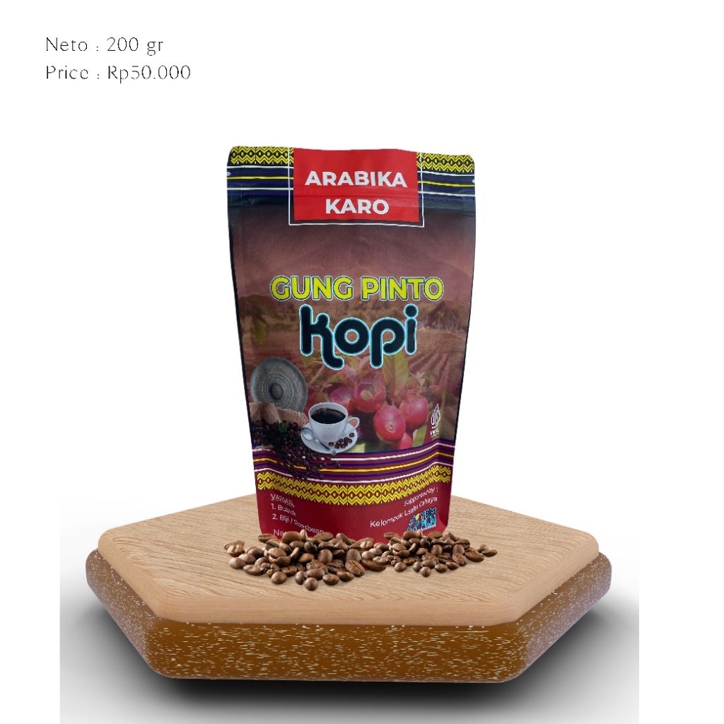 

200gr - Kopi Gung Pinto Arabika