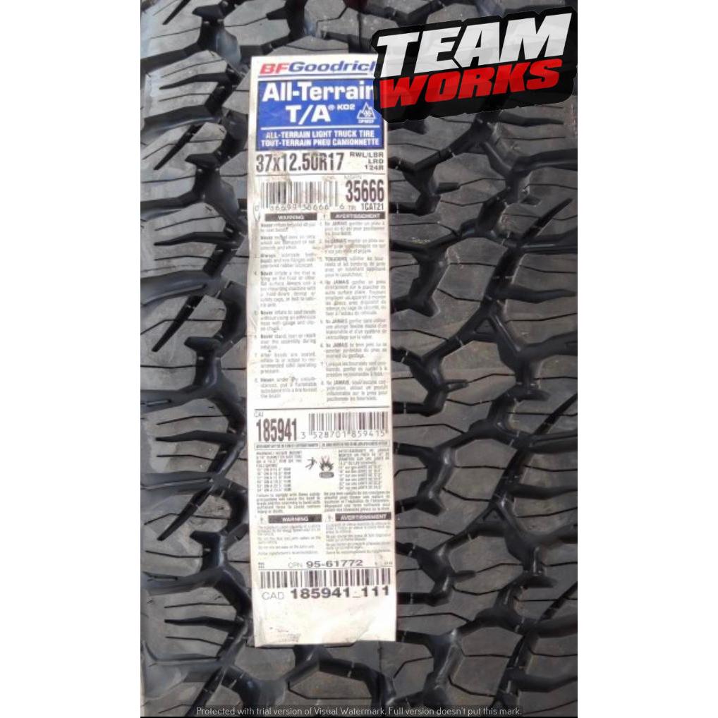 BAN MOBIL RUBICON RING 17 BF GOODRICH A/T ALL TERAIN K02 37 12,5 R17 BAN OFFROAD