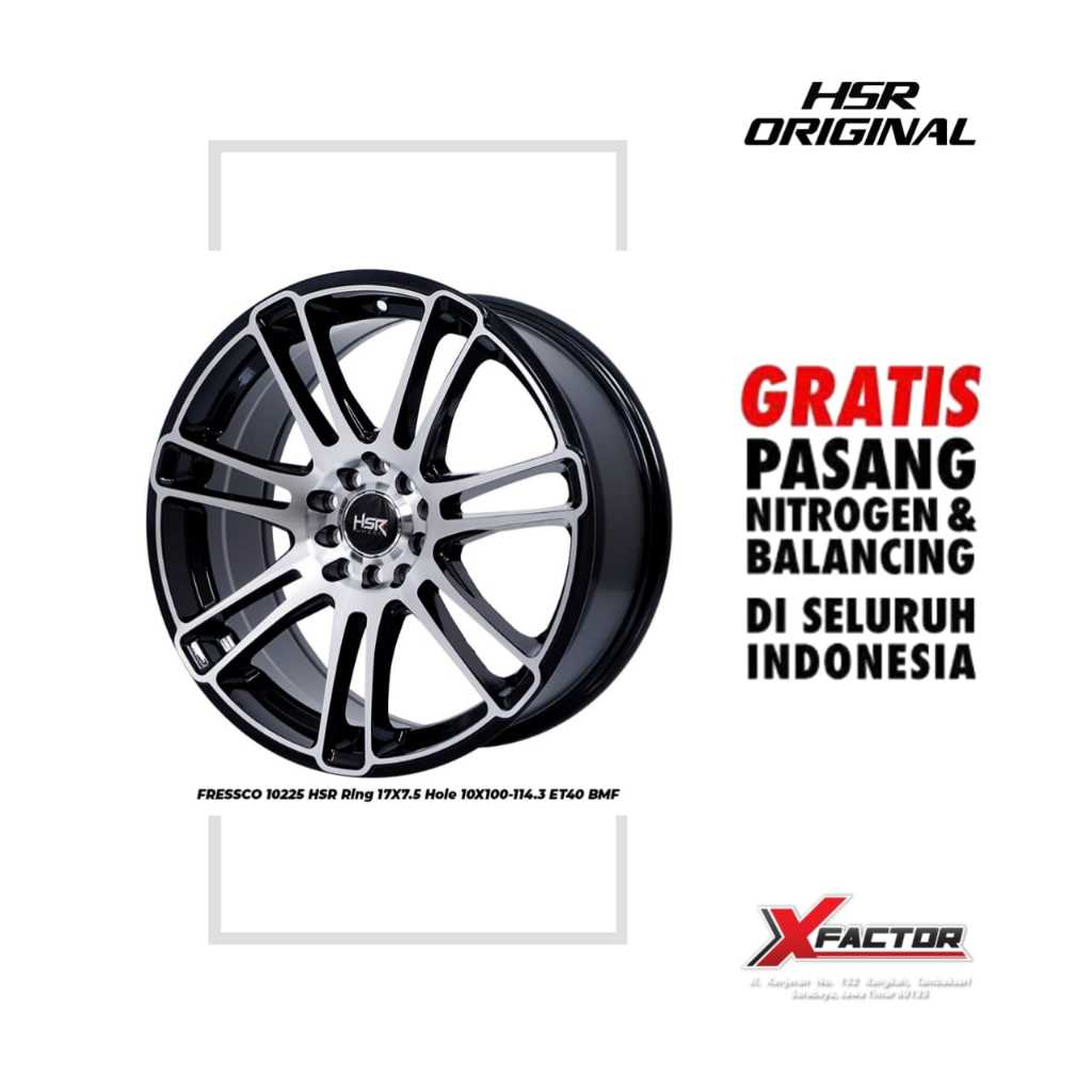 VELG MOBIL HSR R17 HSR FRESSCO R17X7,5 H10X100-114,3 ET40 BMF