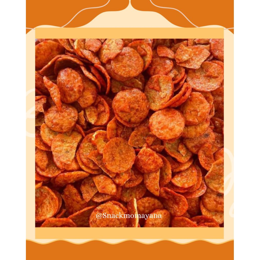 

Cemilan Kiloan Opak Balado