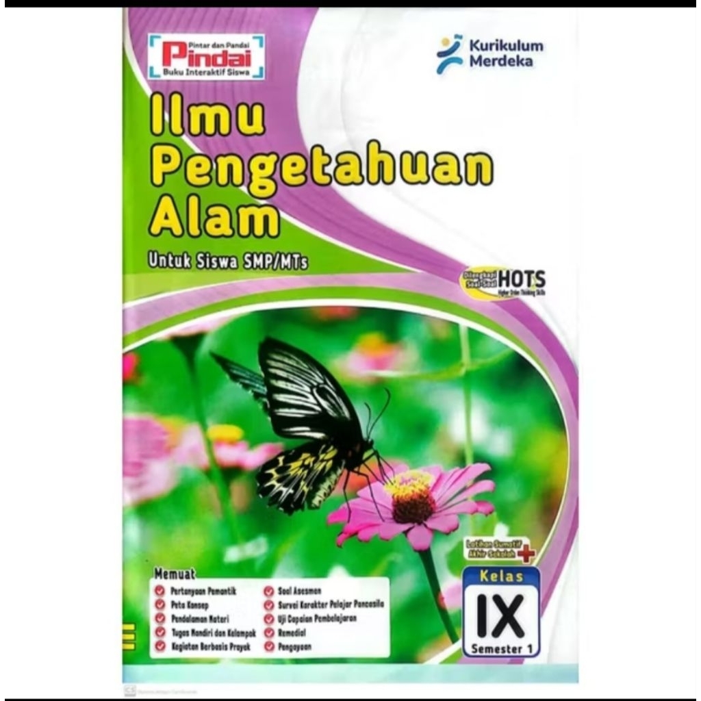 Buku Paket LKS IPA kelas 9 Smp/MtsSemester 1 Kurikulum merdeka
