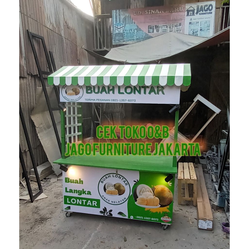 gerobak semi kontener/ gerobak besi