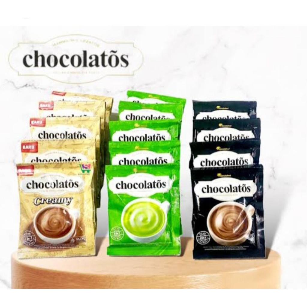 

CHOCOLATOS DRINK RENCENG 10 PCSMINUMAN COKLAT BUBUK MATCHA RENCENG/Chocolatos Drink 10 sachet /renceng