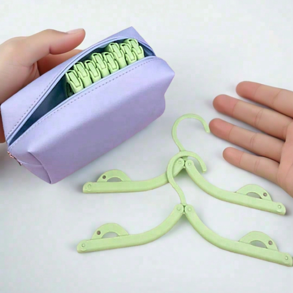 Hanger Baju Lipat Jumbo Orinal Gantungan Pakaian Perjalanan Segar-Packing Dus