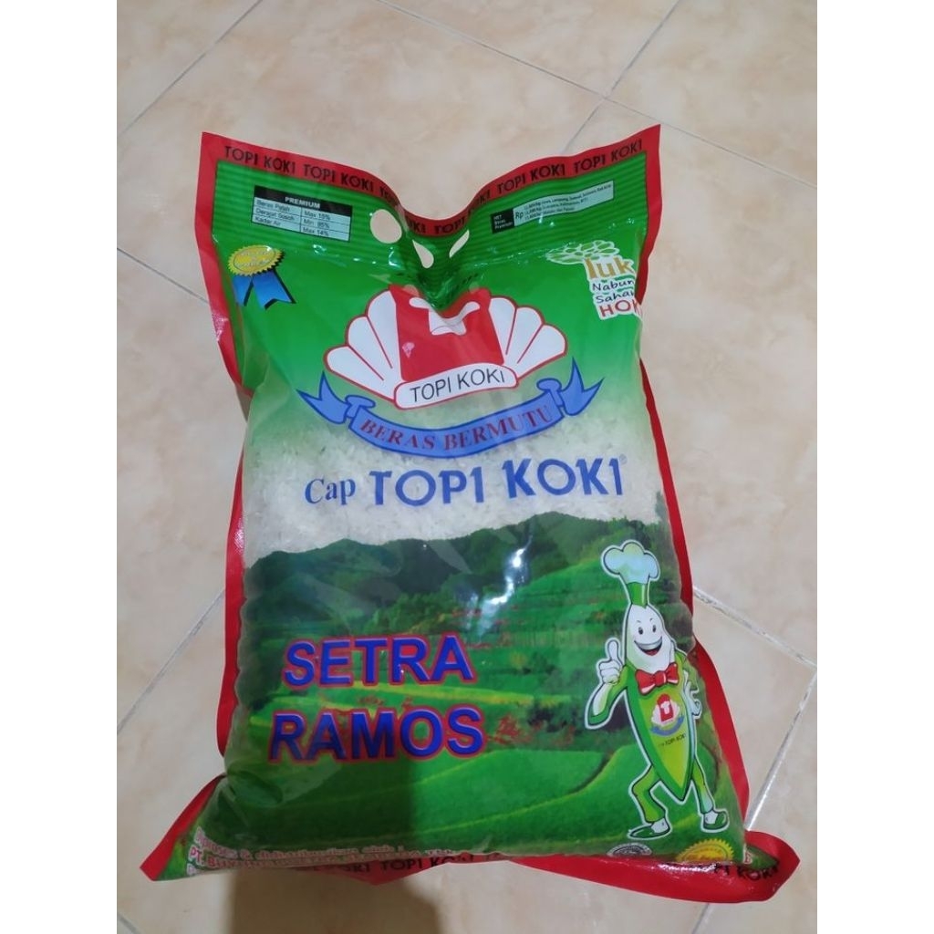 

Beras Setra Ramos Cap Topi Koki 5 Kg