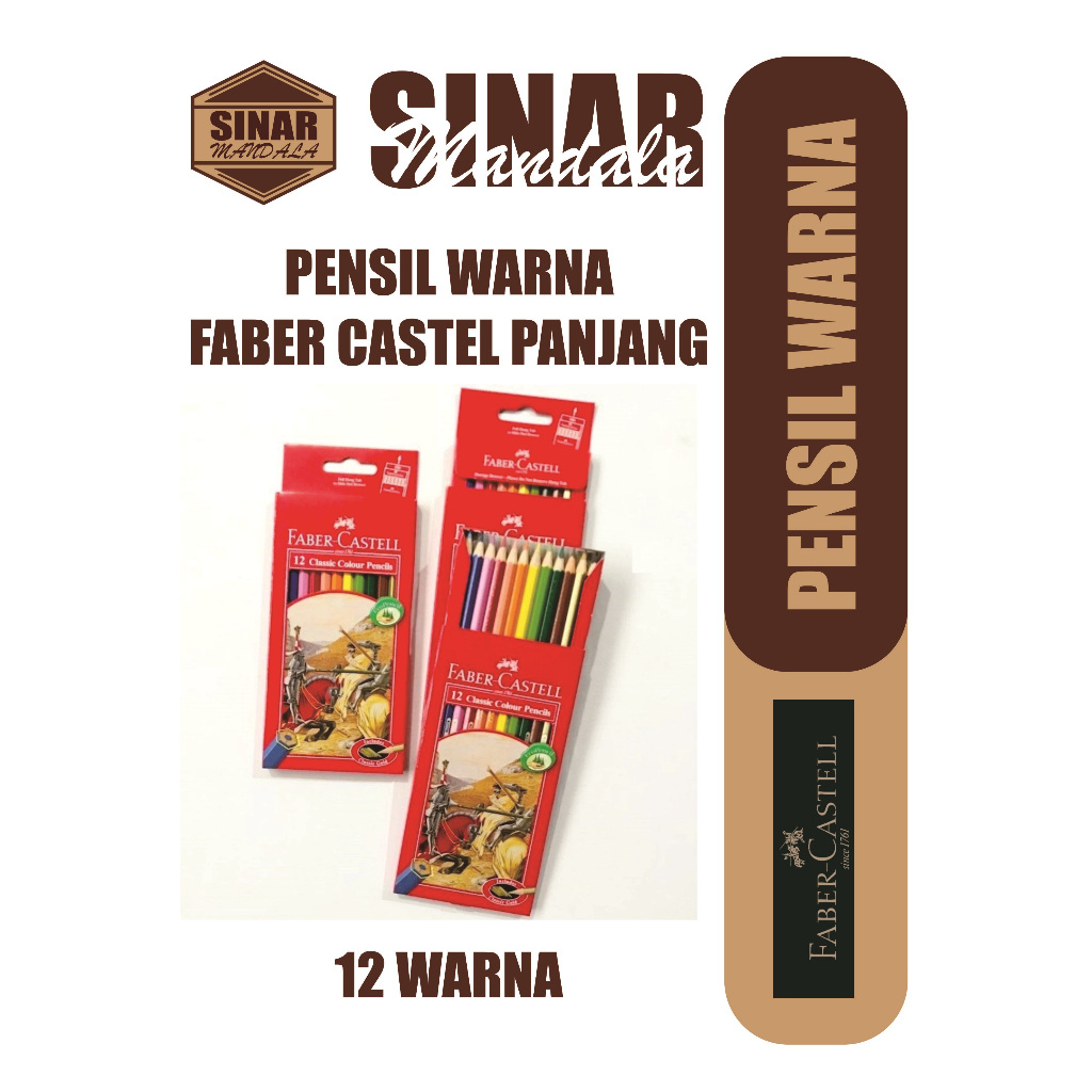 

Pensil Warna Faber-Castell 12 Classic Colour Pencils ORIGINAL