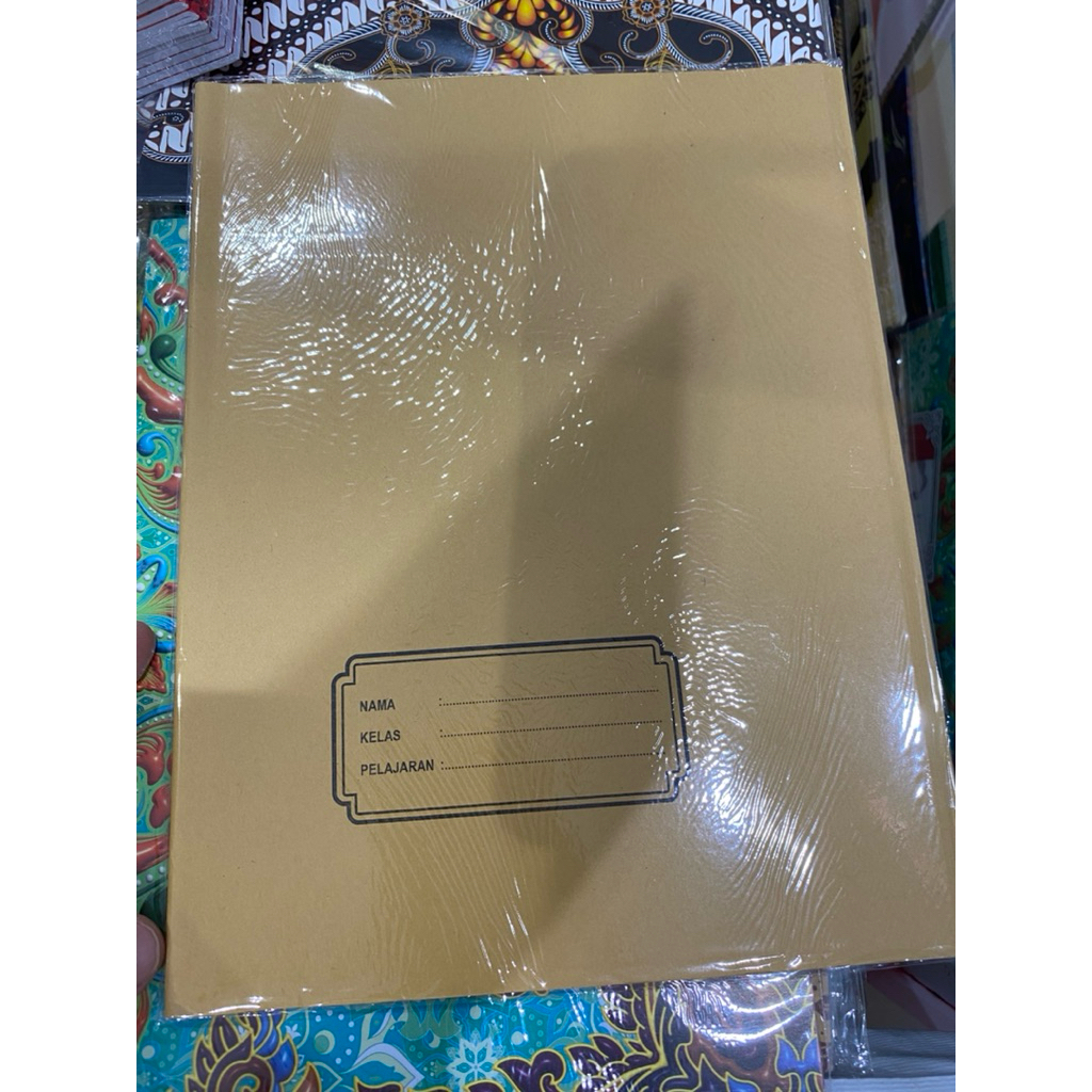 

SAMPUL BUKU COKLAT BOXY POLOS MOTIF NAMA BELAKANG GARUDA