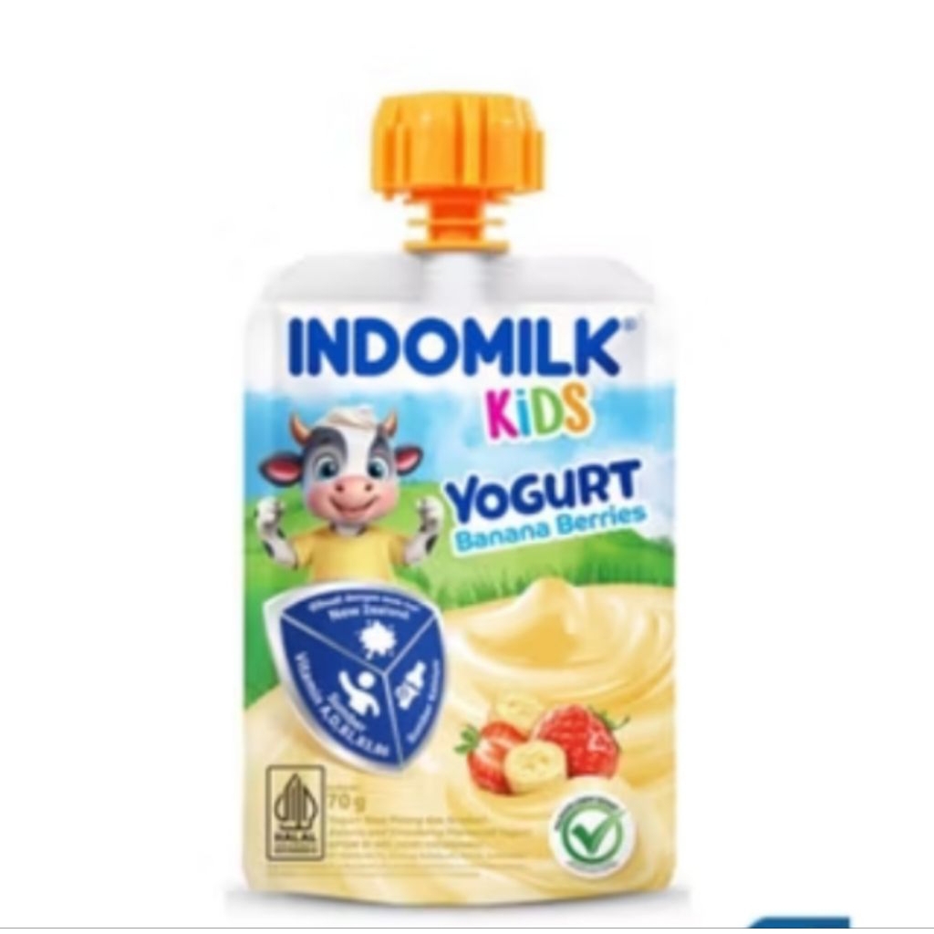 

Indomilk Kids Yogurt Original/ Banana Berries 70g- 1Dus isi 24