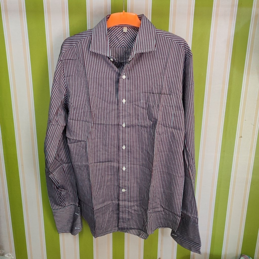 Kemeja pria salur lengan panjang