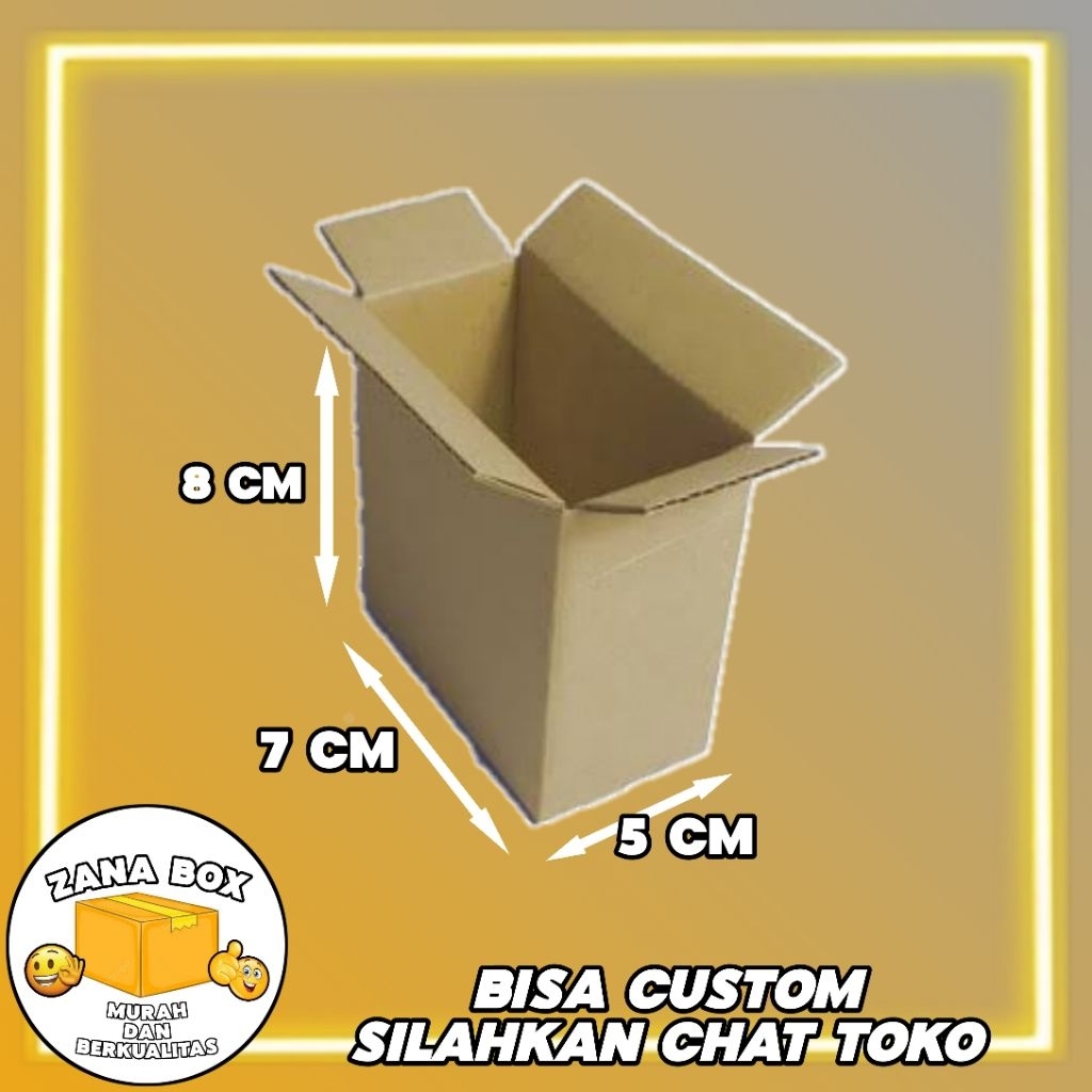 

kardus packing ukuran 7x5x8