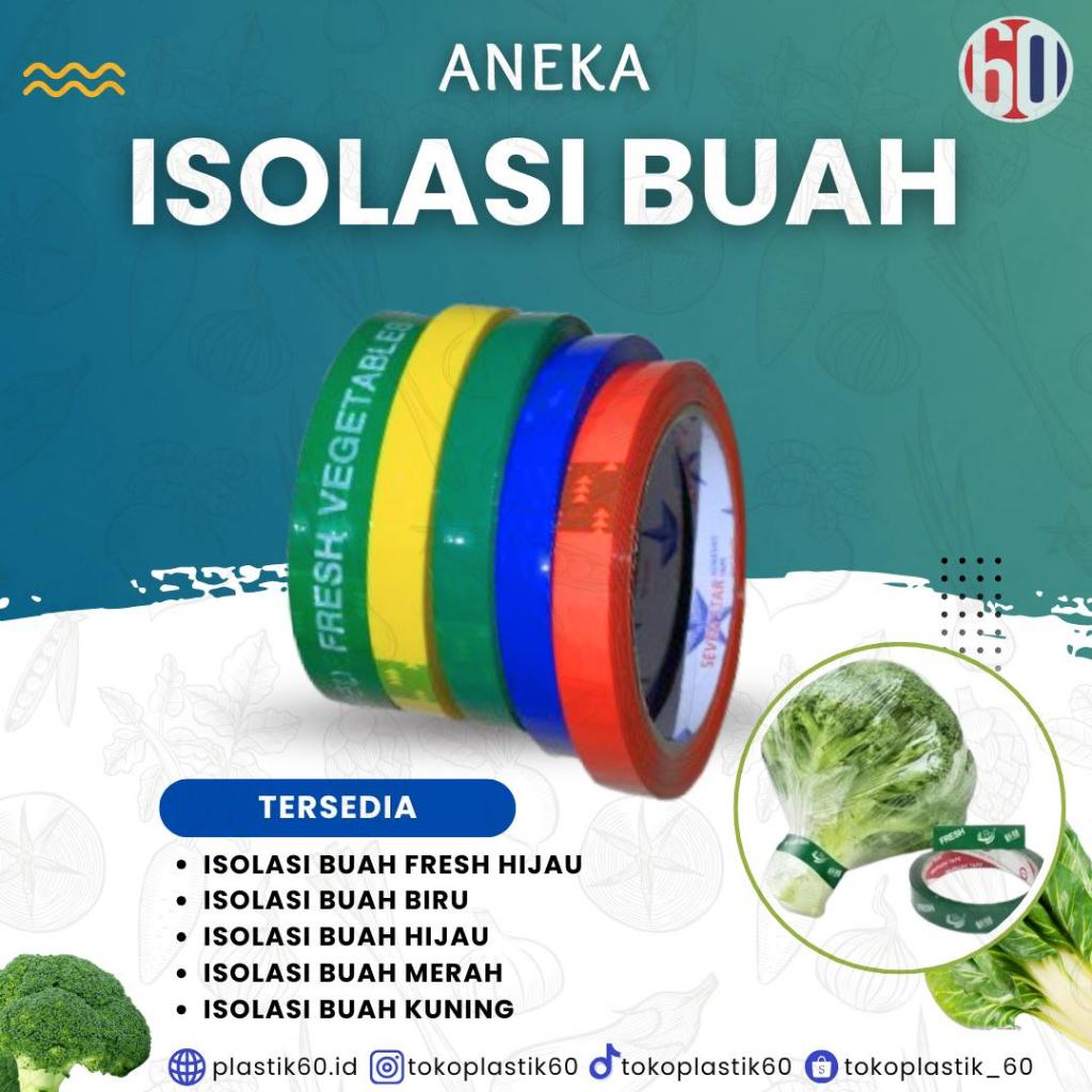 

Toko plastik 60- Isolasi Buah Warna Kuning, Merah, Biru & Hijau | Perekat Buah Berkualitas