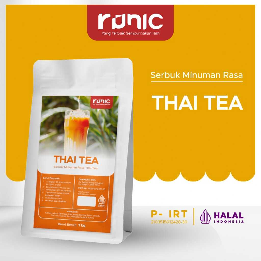 

Bubuk Minuman Premium Thai Tea RUNIC 1kg