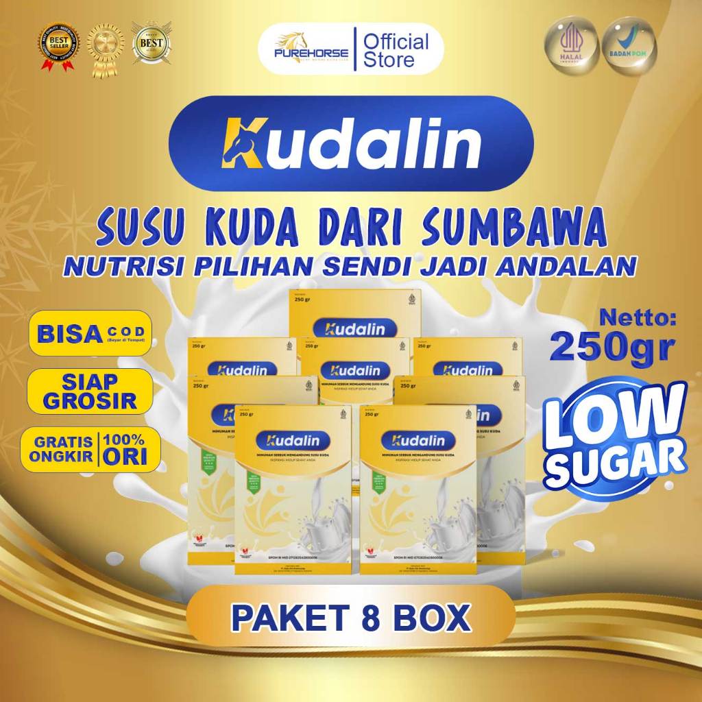 

Kudalin Susu Kuda Lombok Rasa Original Bubuk 250 Gram Paket 8 Lebih Hemat