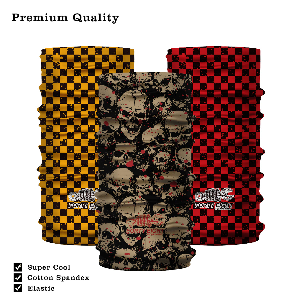 Masker Buff Motor Bandana Multi Fungsi Masker Anti UV Tebal Bagus