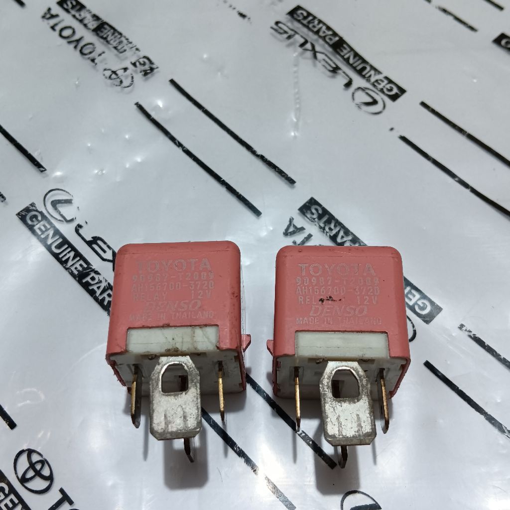 Relay lampu 12V DENSO 4 pin 90987-T2009 original toyota
