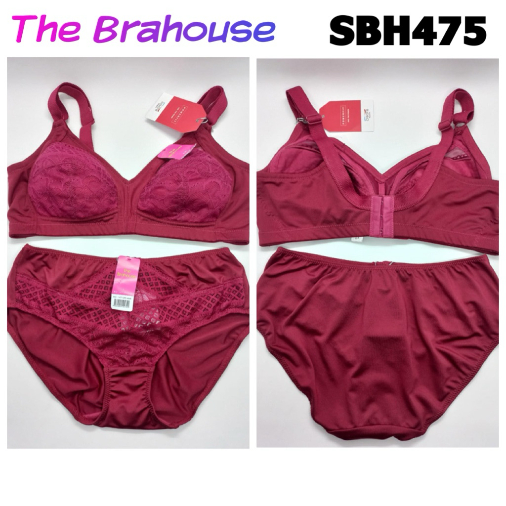 SBH475 bra set the brahouse tanpa kawat full cup 36B 38B
