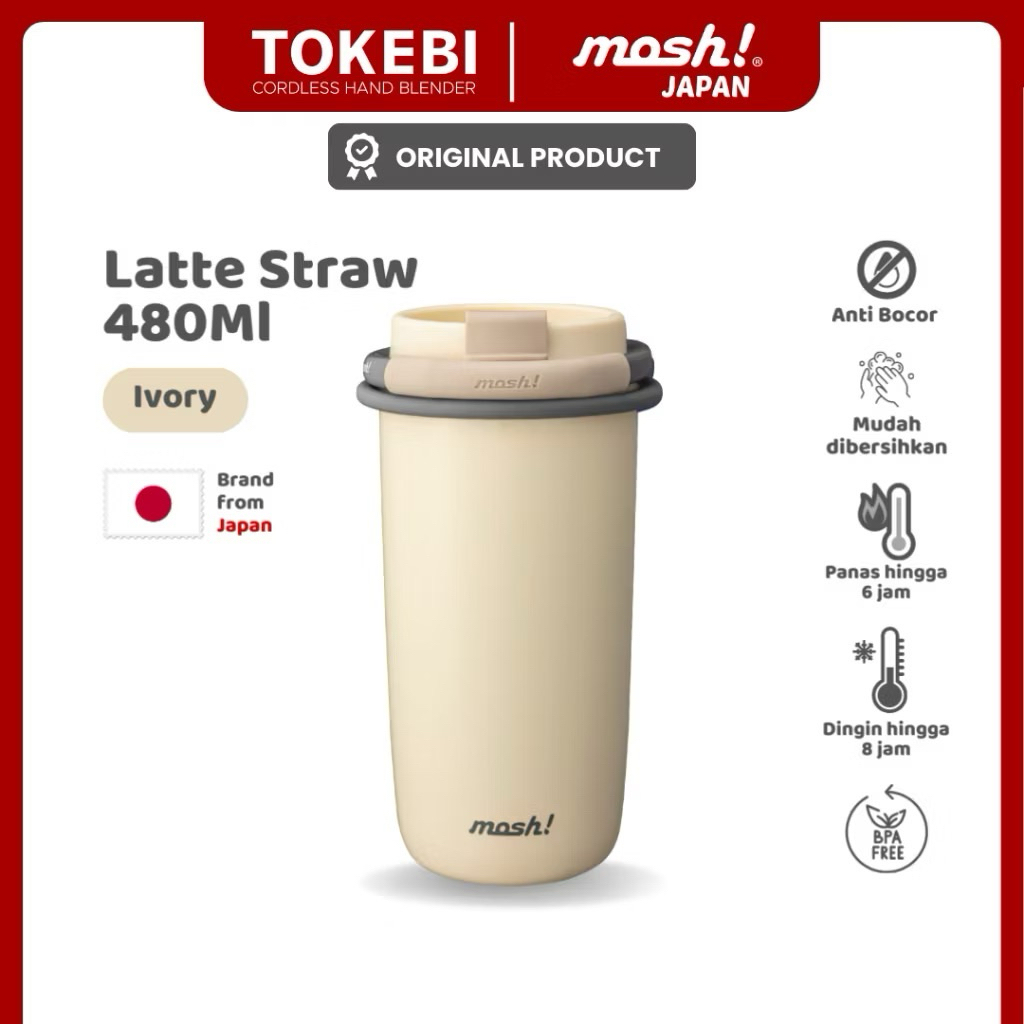 mosh straw latte