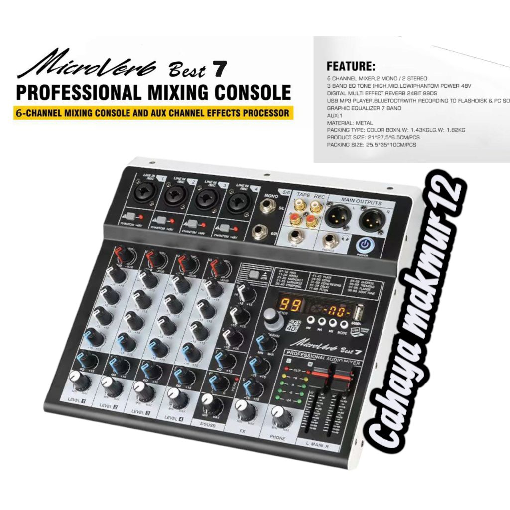 Mixer microverb Best 7 6CH dsp99