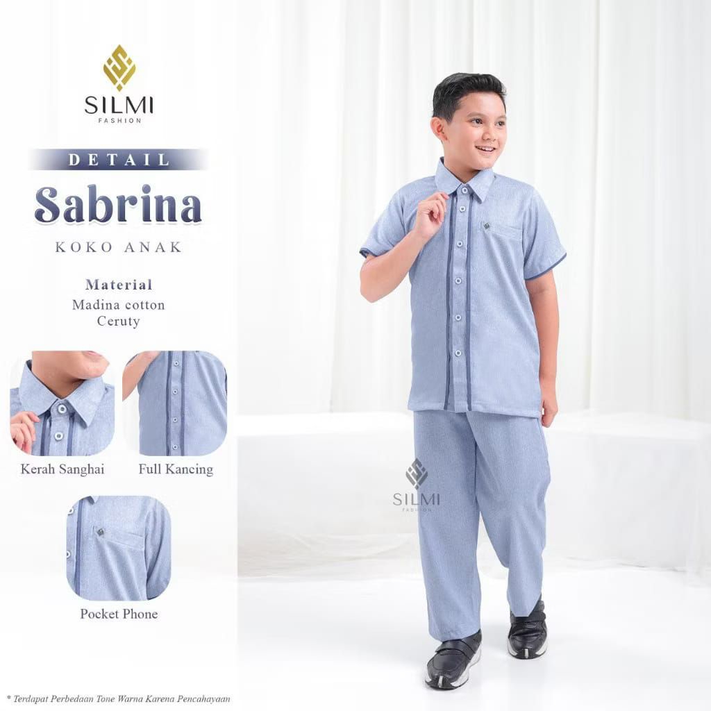 SILMI KOKO ANAK SABRINA SHIPPER BLUE//BAJUANAKCOWOK//BAJUKOKOANAK//BAJUMUSLIMANAK//BISACOD