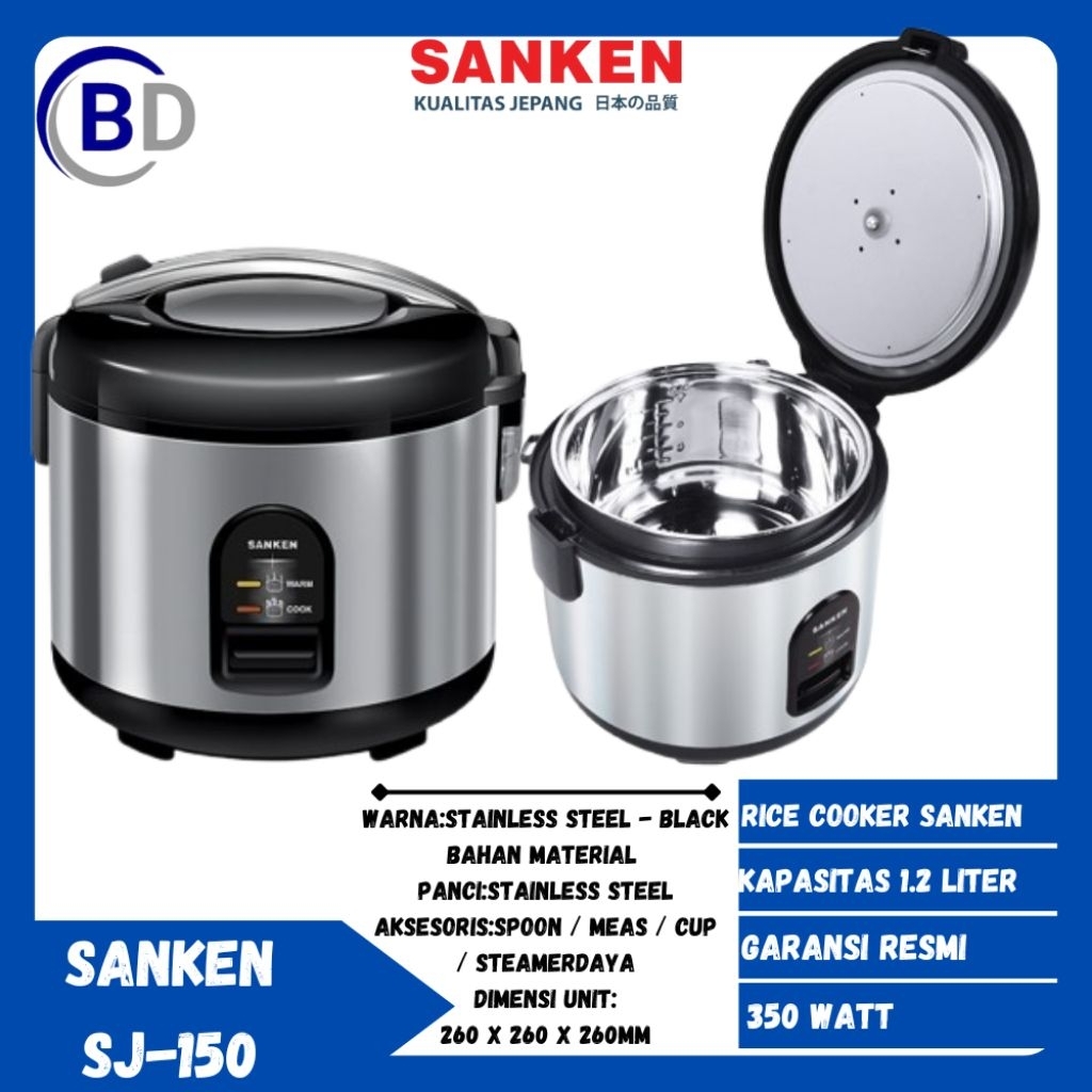 Rice Cooker Sanken SJ-150 1.2 Liter