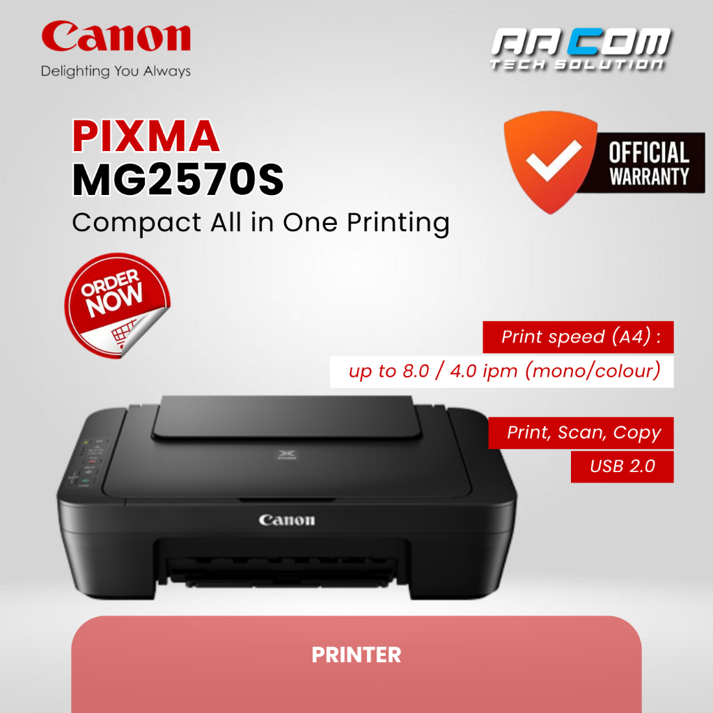 CANON PRINTER MG2570S MG 2570S MG-2570S PRINT SCAN COPY