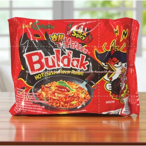 

Samyang 140gr Green Buldak Hot Chicken Flavor Ramen Mie Goreng Rasa Ayam Pedas Korea Noodle