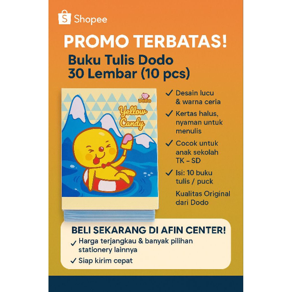

buku dodo isi 30 lembar 10 pcs